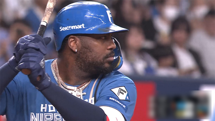 北海道日本ハムファイターズ・レイエス選手 ©パーソル パ・リーグTV