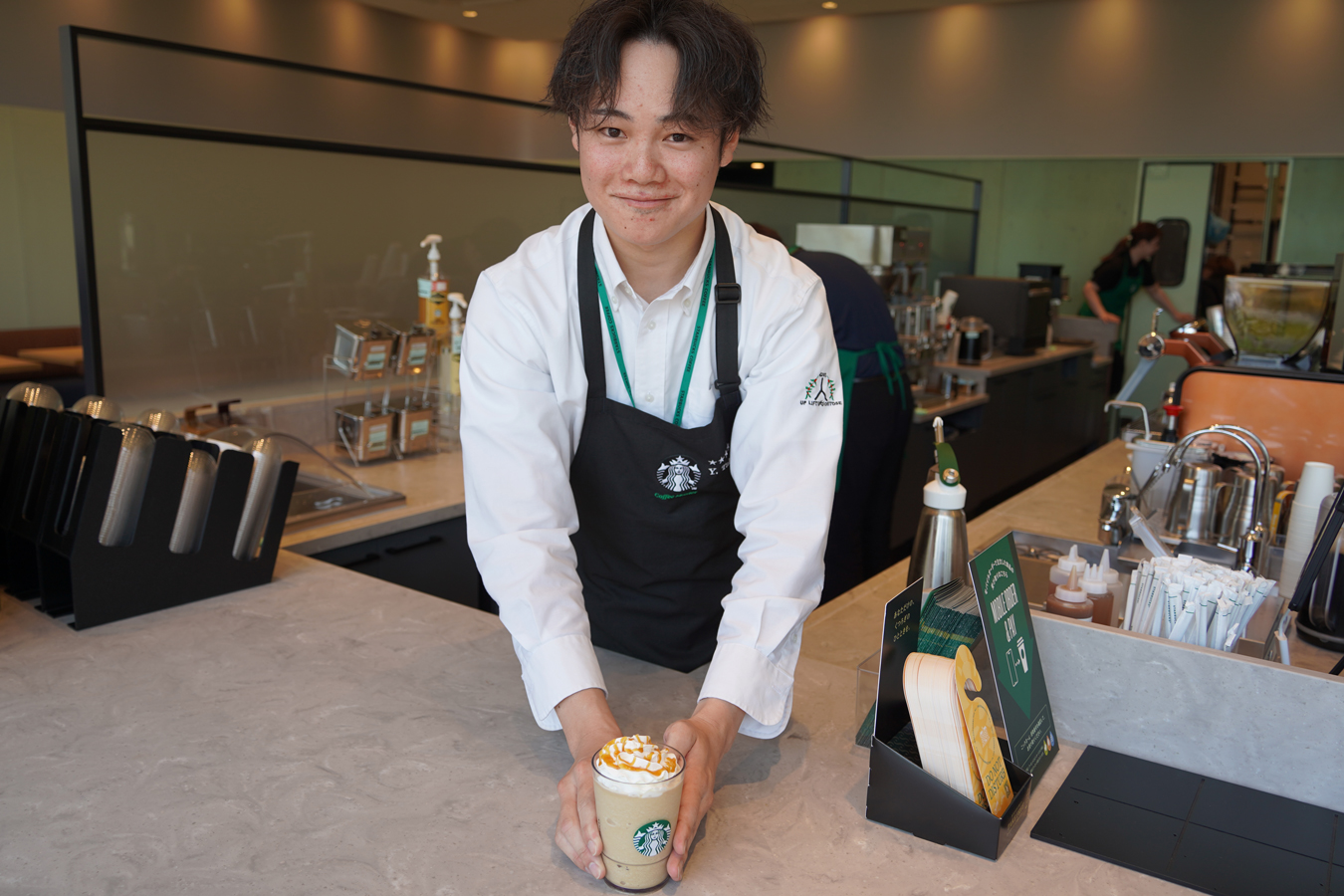 バリスタが作るおいしいドリンクを野球観戦のお供に