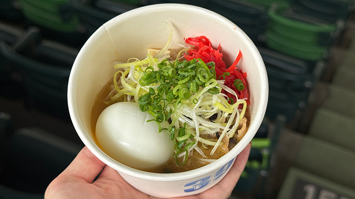 とろとろ豚もつ×ラーメン風のトッピング！　具だくさんのもつ煮【パ・リーググルメ部 #193】