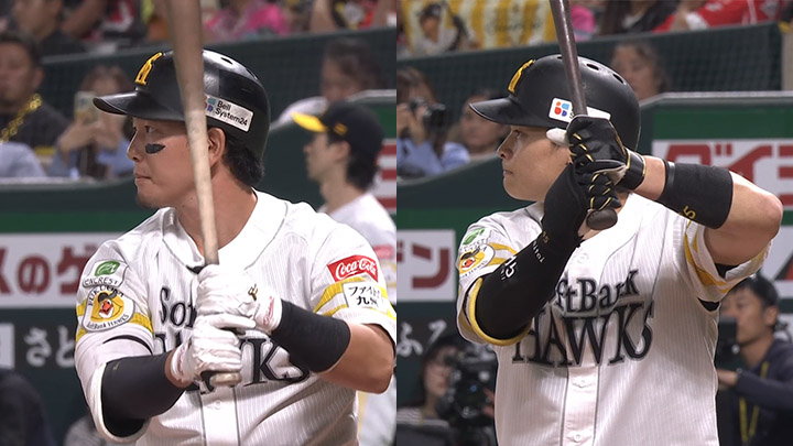 栗原陵矢・谷川原健太の2者連続弾など計4HR! 14安打10得点の鷹が快勝