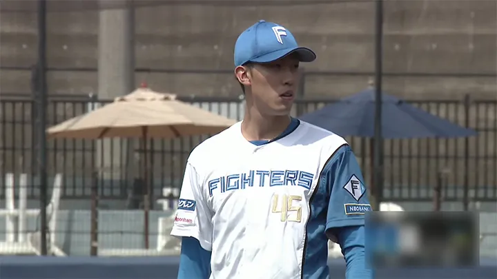 北海道日本ハムファイターズ・福島蓮投手 ©パーソル パ・リーグTV