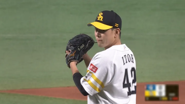 鷹・伊藤優輔がプロ初先発 2回1安打0封と起用に応える