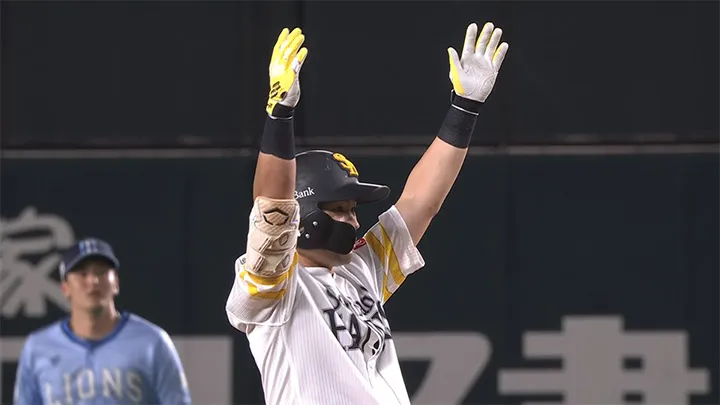 代打・中村晃の勝ち越し打で鷹が3連勝　上沢直之が9勝目
