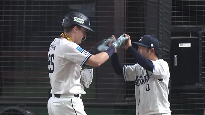 2試合連発！　ネビンの21号ソロで埼玉西武先制