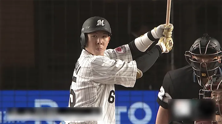 千葉ロッテマリーンズ・寺地隆成選手 ©パーソル パ・リーグTV