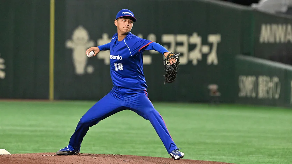 柿本晟弥投手 【写真提供:毎日フォト・サービス】