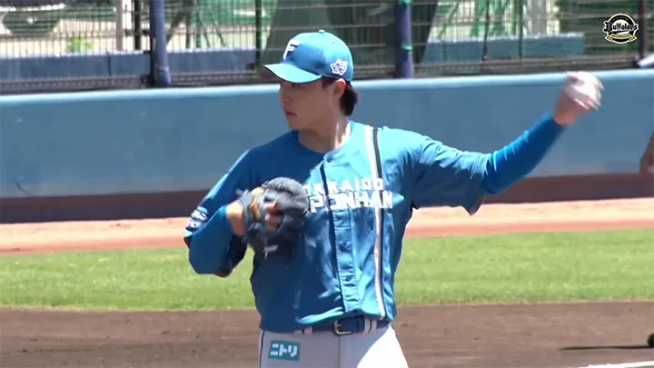 北海道日本ハムファイターズ・山崎福也投手 ©パーソル パ・リーグTV