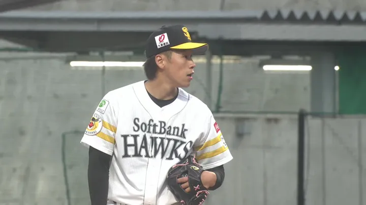 福岡ソフトバンクホークス・岩崎峻典投手 ©パーソル パ・リーグTV