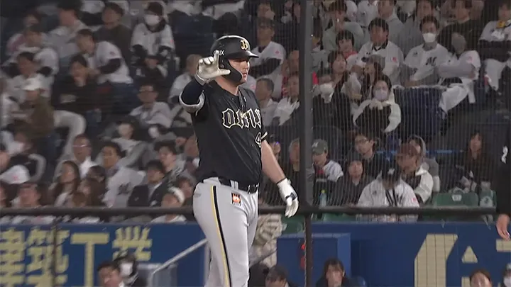 オリックスのシーモアが同点タイムリー！　23打席ぶりヒット