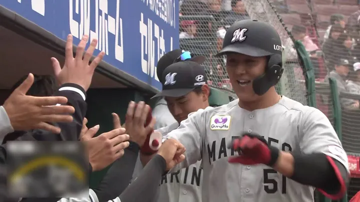 4試合連続ホームラン！　山口航輝が5号ソロを放つ