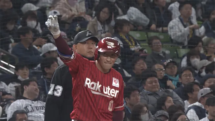 小深田大翔が8回に均衡を破る先制打！　東北楽天が3連勝で勝率5割復帰