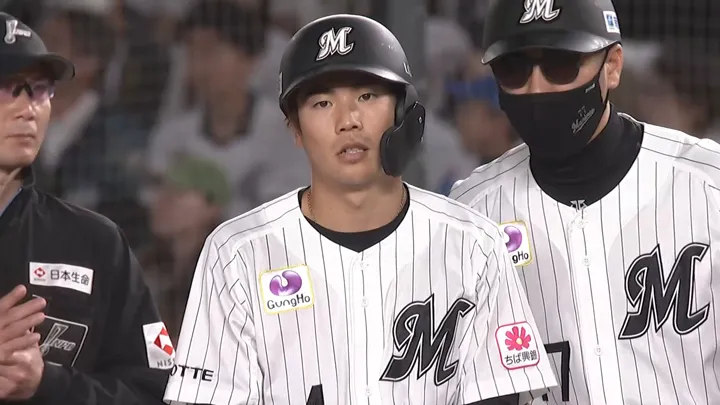 千葉ロッテマリーンズ・友杉篤輝選手 ©パーソル パ・リーグTV
