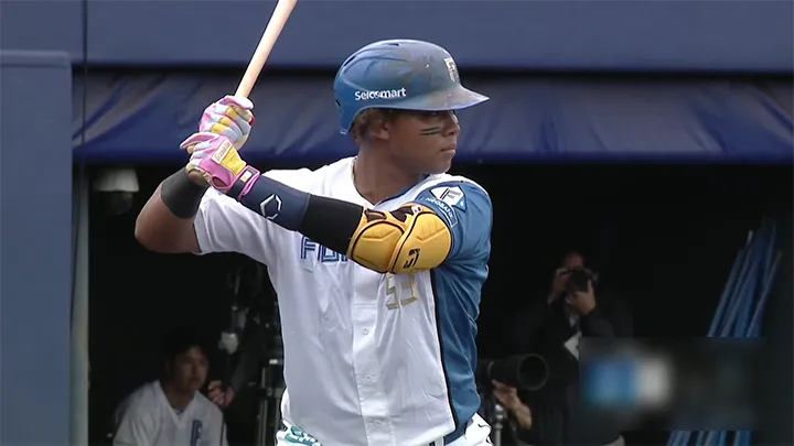北海道日本ハムファイターズ・水谷瞬選手 ©パーソル パ・リーグTV