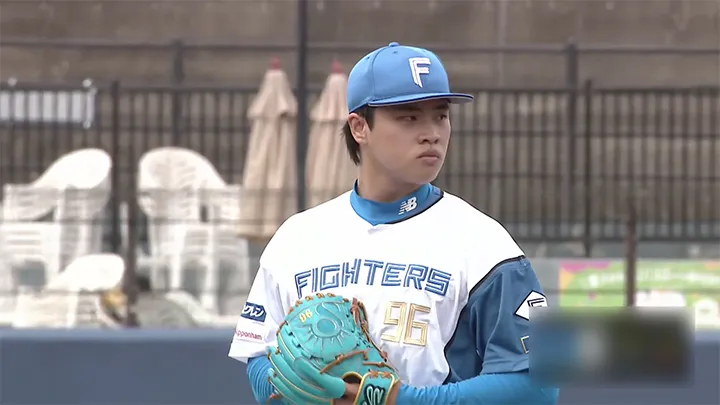 北海道日本ハムファイターズ・孫易磊投手 ©パーソル パ・リーグTV