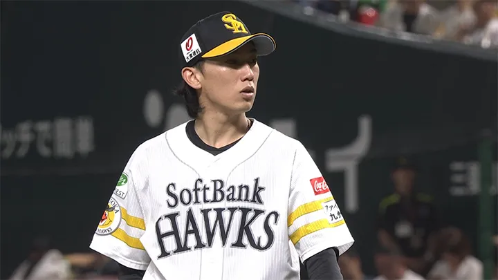 Fukuoka Softbank Hawks pitcher Ryosuke Otsu © Pacific League TV