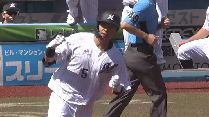 安田尚憲に3季ぶり本塁打！「無我夢中」今季初打席で同点弾