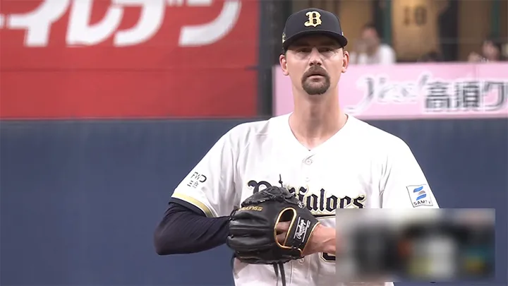 Orix Buffaloes The Buffaloes pitcher Jerry © Pacific League TV