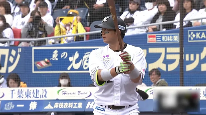 千葉ロッテマリーンズ・佐藤都志也選手 ©パーソル パ・リーグTV