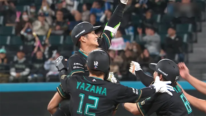 奈良間大己が決めた！　北海道日本ハムが4時間超えの激闘を制す