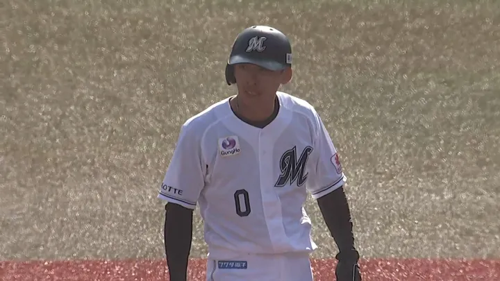 千葉ロッテマリーンズ・高部瑛斗選手 ©パーソル パ・リーグTV