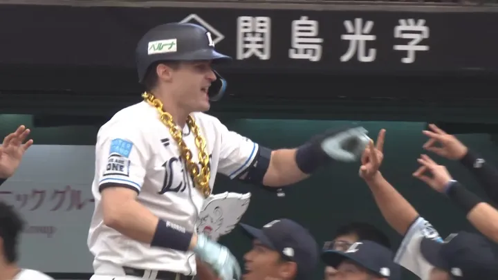 ネビンが20本塁打到達！　左中間への先制ソロ