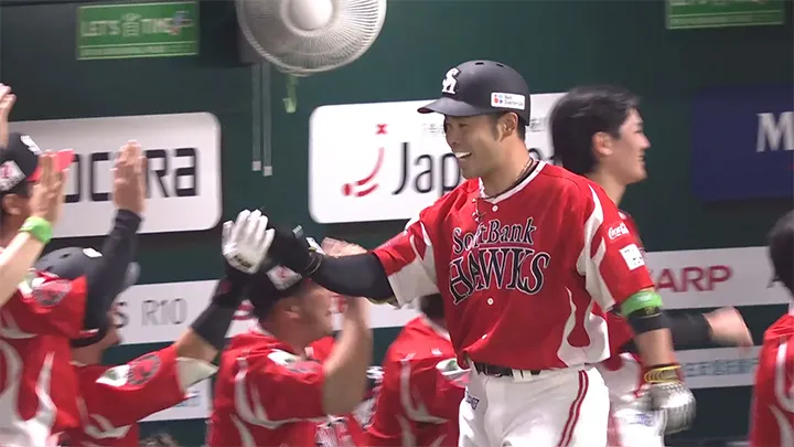近藤健介の4号2ランで先制！　7月打率.328と好調