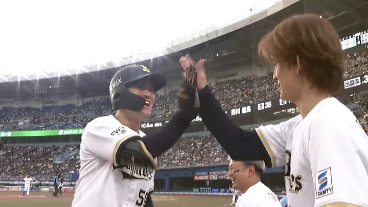 山中稜真が先制の2号ソロ！　7月19日以来の一発