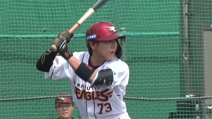 東北楽天ゴールデンイーグルス・小森航大郎選手 ©パーソル パ・リーグTV