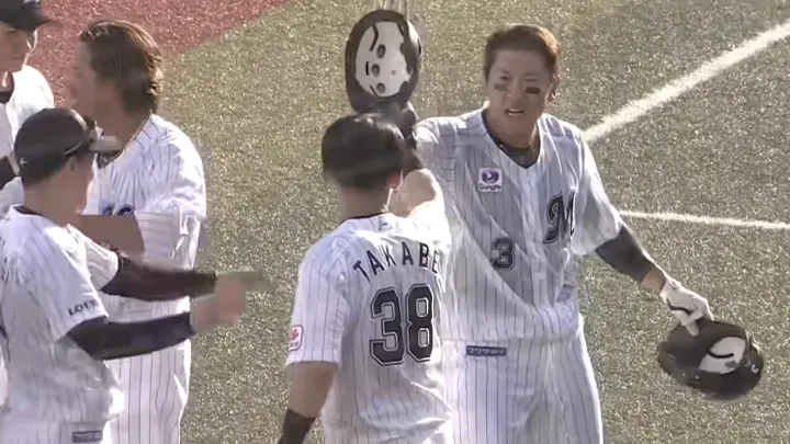 高部瑛斗の“神走塁”も！　角中勝也のサヨナラ犠飛をプレイバック