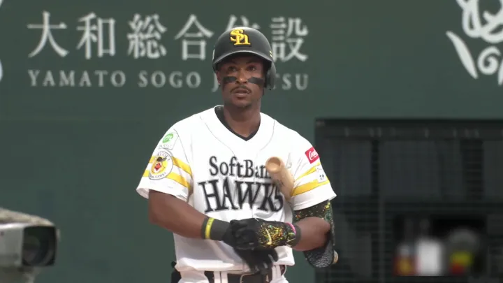福岡ソフトバンクホークス・ダウンズ選手 ©パーソル パ・リーグTV