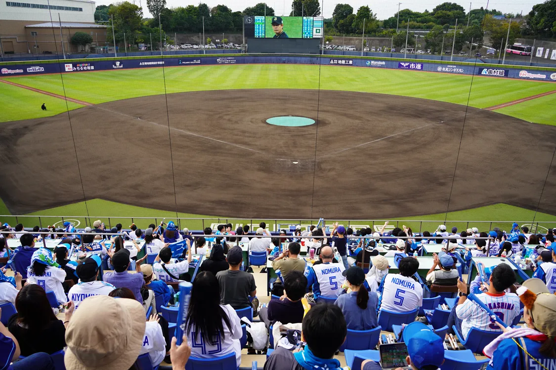 鎌ケ谷スタジアム パブリックビューイングの様子　©︎PLM 