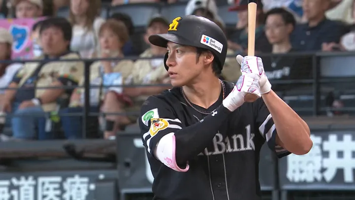 柳田悠岐の11号ソロで同点に「ポランコ選手のスイングをイメージ」