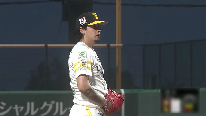 福岡ソフトバンクホークス・アルメンタ投手 ©パーソル パ・リーグTV