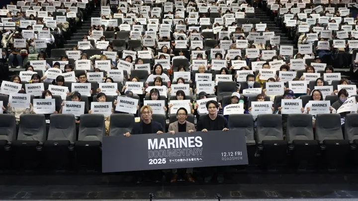 千葉ロッテ・中森俊介＆山本大斗が映画舞台あいさつに登壇 「来年は優勝した映画に」