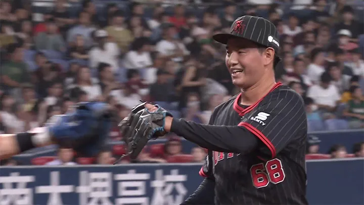 入山海斗がプロ初登板　1イニング3者凡退でデビュー戦を飾る
