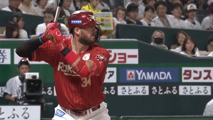 東北楽天ゴールデンイーグルス・マッカスカー選手 ©パーソル パ・リーグTV