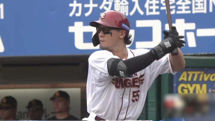 東北楽天ゴールデンイーグルス・YG安田選手©パーソル パ・リーグTV