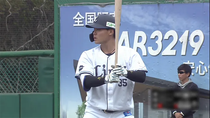 埼玉西武ライオンズ・秋山俊選手 ©パーソル パ・リーグTV