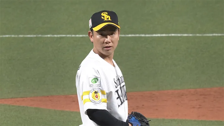 中村稔弥が移籍後初登板　1イニングを無失点に抑える