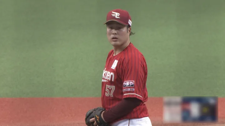 東北楽天ゴールデンイーグルス・瀧中瞭太投手 ©パーソル パ・リーグTV