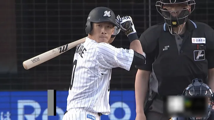 千葉ロッテマリーンズ・高部瑛斗選手 ©パーソル パ・リーグTV