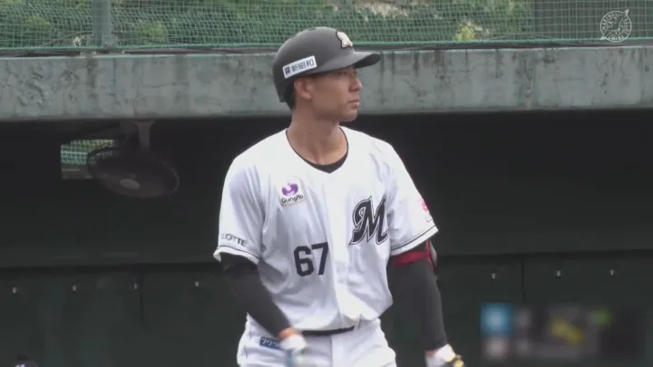 千葉ロッテマリーンズ・茶谷健太選手 ©パーソル パ・リーグTV