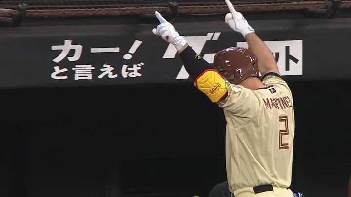 マルティネスが特大の2号ソロ　6月21日以来の出場で起用に応える