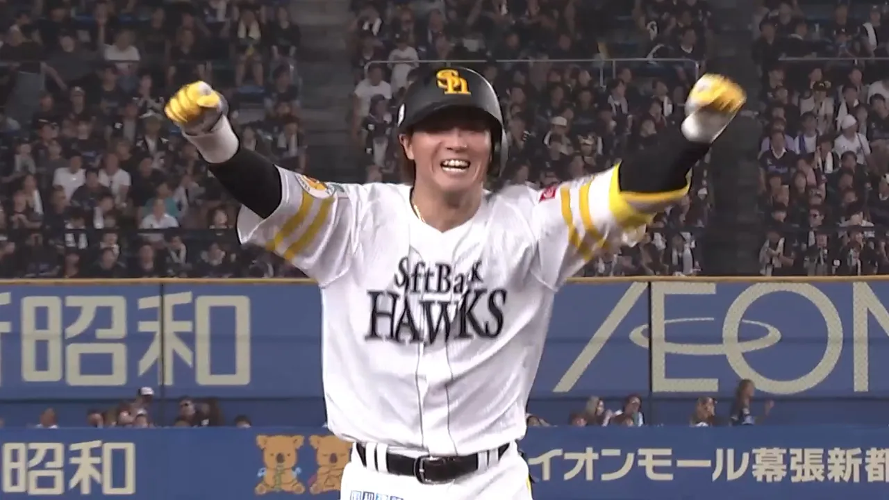 佐藤直樹の決勝打で鷹が逆転勝利　松本晴は5勝目