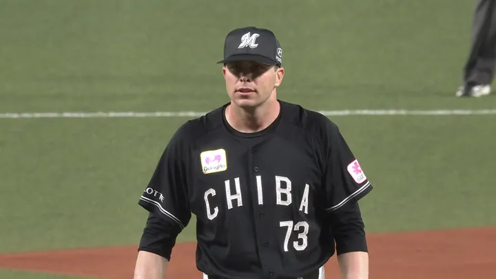 千葉ロッテマリーンズ・ロング投手 ©パーソル パ・リーグTV