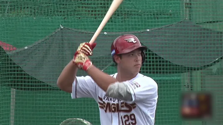 東北楽天ゴールデンイーグルス・大坪梓恩選手 ©パーソル パ・リーグTV