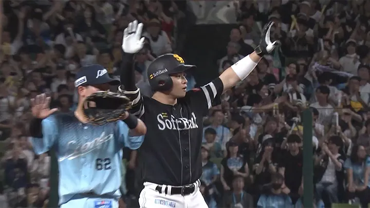 谷川原健太の先制適時二塁打！　1日以来のスタメン起用に応える一打