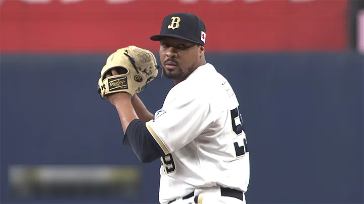 オリックス・バファローズ ペルドモ投手 ©パーソル パ・リーグTV
