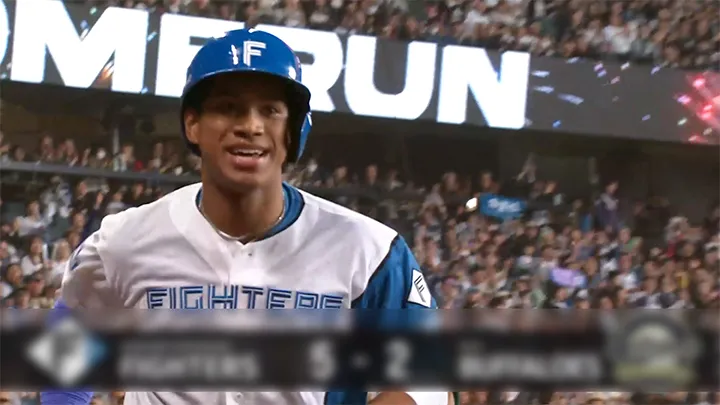 万波中正が勝ち越し3ラン　終盤の猛打で北海道日本ハム同一カード3連勝