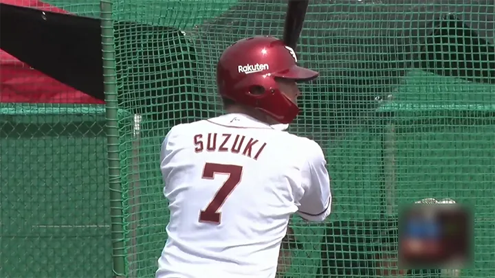 東北楽天ゴールデンイーグルス・鈴木大地選手 ©パーソル パ・リーグTV